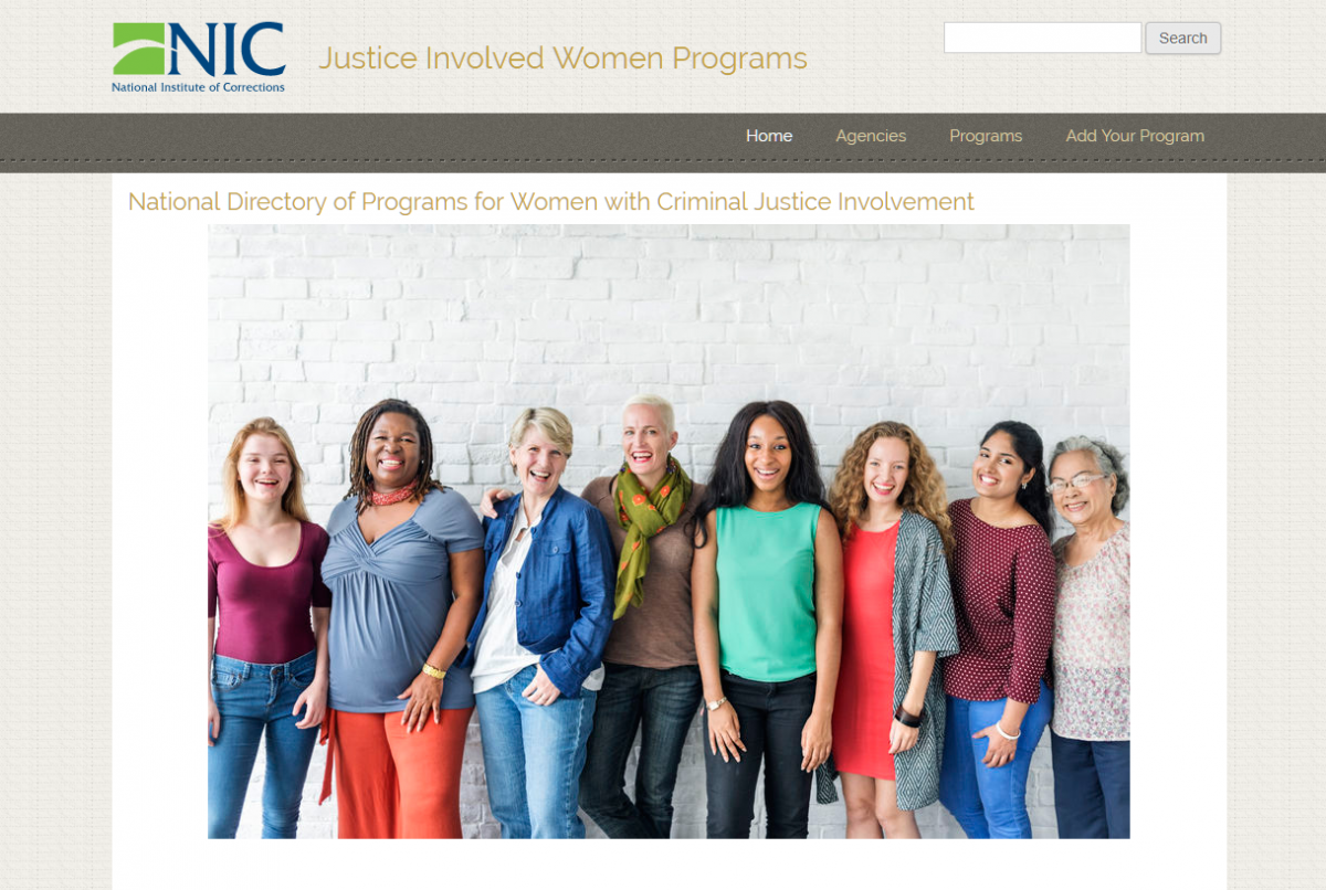 Justice Involved Women Programs snapshot